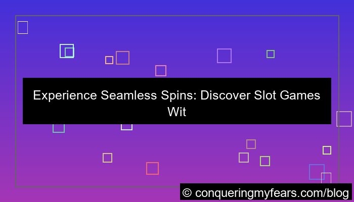 visual slot games without lag