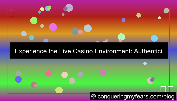 live casino environment