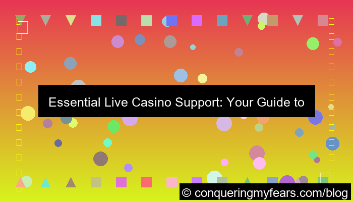 live casino support