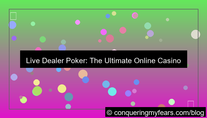 ilustrasi live dealer poker