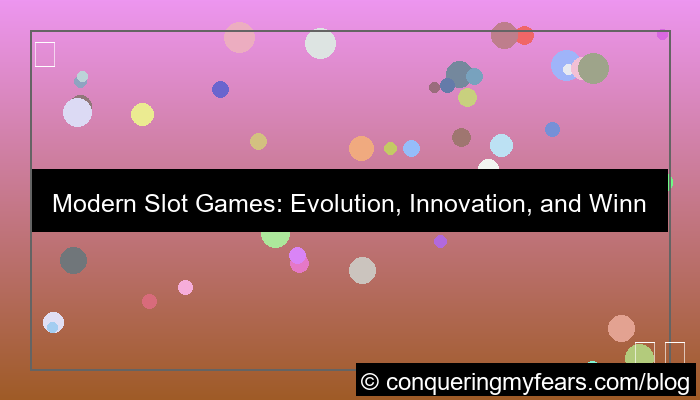 modern slot games