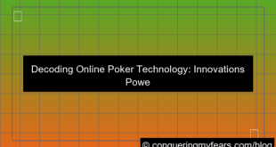 visual online poker technology