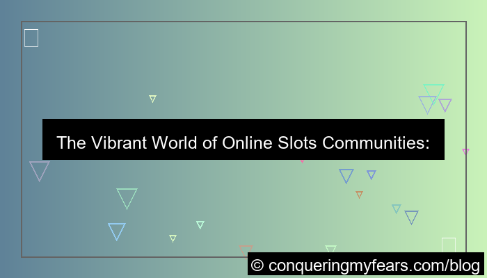 online slots community