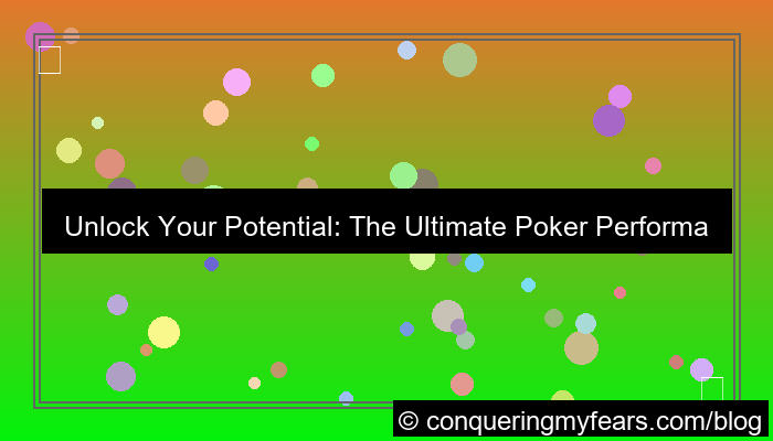 visual poker performance system