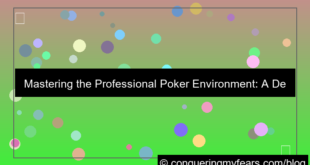 ilustrasi professional poker environment