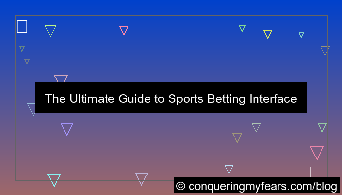 sports betting interface